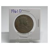 1961-D Franklin Half Dollar 90% Silver
