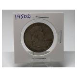 1950-D Franklin Half Dollar 90% Silver