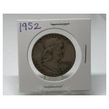 1952 Franklin Half Dollar 90% Silver