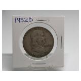 1952-D Franklin Half Dollar 90% Silver