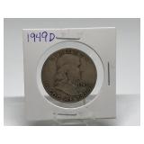 1949-D Franklin Half Dollar 90% Silver