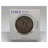 1944-D Walking Liberty Half Dollar 90% Silver