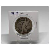 1917 Walking Liberty Half Dollar 90% Silver