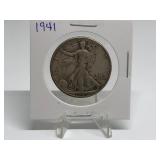 1941 Walking Liberty Half Dollar 90% Silver