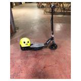 Razor E100 Electric Scooter and Skull Helmet