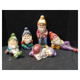 Vintage Ceramic Garden Gnomes Collection