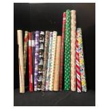 Variety of Gift Wrap Paper Lot