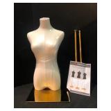 Sharewin Gold Stand Female Mannequin Torso