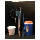Zebco Fishing Rod Reel and Tackle Collection