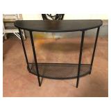Saygoer Black Demilune Entry Console 36x12x31