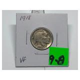 1918 Buffalo Nickel Graded VF