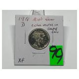 1918-D Buffalo Nickel XF Possible Error