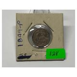 1849 Seated Half Dime Graded VG