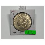 1921-D Morgan Dollar Graded AU