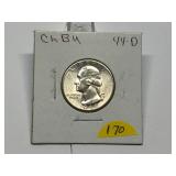 1944-D Washington Quarter CH BU