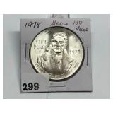 1978 Mexico 100 Pesos Silver