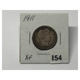 1911 Barber Quarter Graded XF