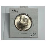 1964 Kennedy Half Graded Gem BU