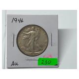 1946 Walking Liberty Half Graded AU