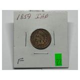 1859 Indian Head Cent Graded F
