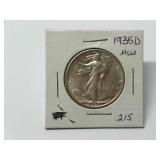 1935-D Walking Liberty Half MS63
