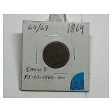 1869 IHP 69/69 Snow 3 VF Variety