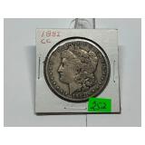 1882-CC Morgan Dollar Graded VF