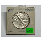 1942-S Walking Liberty Half Uncirculated