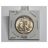 1941-D Walking Liberty Half MS63