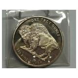 Buffalo Indian 1 oz .999 Silver Round