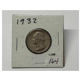1932 Washington Quarter Graded XF