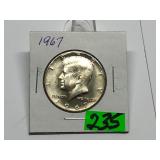 1967 Kennedy Half Graded Gem BU