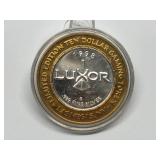 1998 Luxor Casino Token .999 Silver