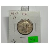 1917-D SLQ Type 2 Graded VG