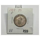 1917-S SLQ Type 1 VF to XF