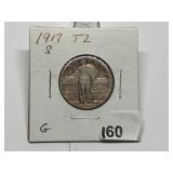 1917-S SLQ Type 2 Graded G