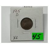 1915-D Lincoln Penny Graded XF
