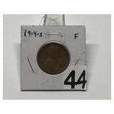 1914-S Lincoln Penny Graded F