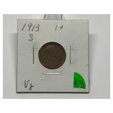 1913-S Lincoln Penny Graded VG
