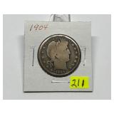1904 Barber Half Dollar