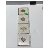 4 Mercury Dimes 1925-S to 1942-D