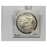 1901-S Morgan Dollar AU58 Key Date