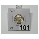 1919 Buffalo Nickel Graded VF