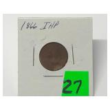 1866 Indian Head Cent Graded G