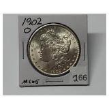 1902-O Morgan Dollar Graded MS65