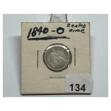 1840-O Seated Dime Graded G
