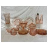 Vintage Pink Depression Glass