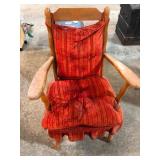 Vintage Wood and Maple Cricket Chair