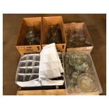 Pallet of Clear Glass and Crystal