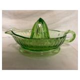 Uranium Glass Reamer Juicer